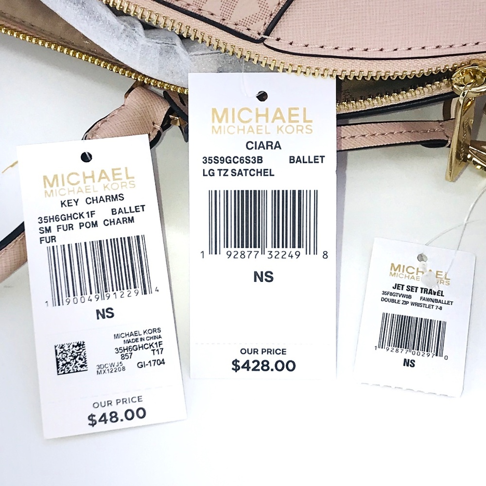 3PCS Michael Kors LG Ciara Satchel Wallet Charms - Picture 8 of 8